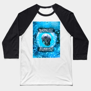 Manatee bubble Baseball T-Shirt